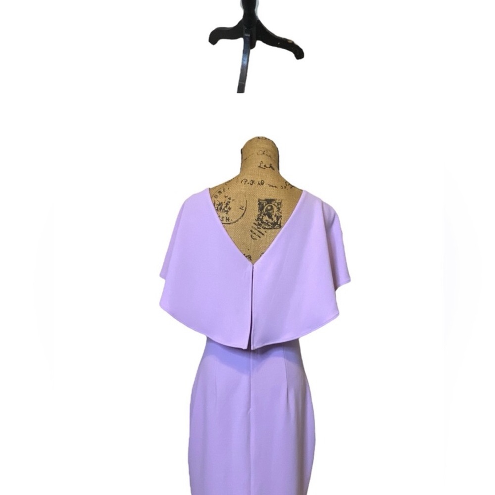 Belle Badgley Mischka Nova Lilac Flutter Cocktail Dress Women’s Size 6 - Picture 15 of 15